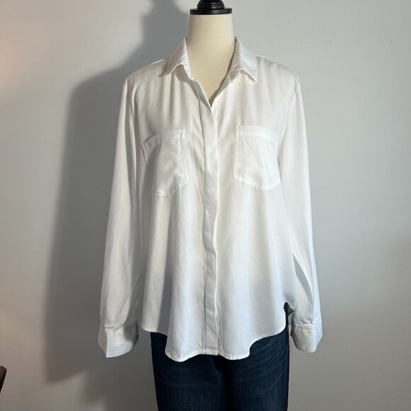 Velvet Heart White button down Size Large - Picture 1 of 8